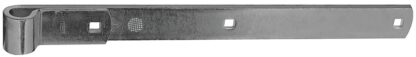 National Hardware N168-336 Strap Hinge, 1/4 in Thick Leaf, Steel, Zinc, 200 lb