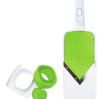 Starfrit 93026 Handheld Compact Slicer, Stainless Steel Blade, Assorted, Dishwasher Safe: Yes