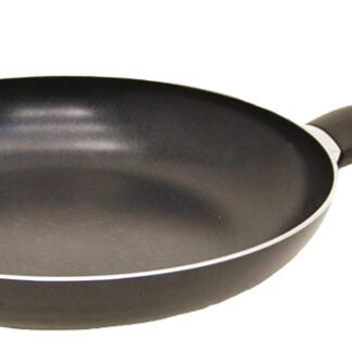 Starfrit Simplicity Series 33020 Fry Pan, 10 in Dia, Aluminum Pan, Black Pan, Ergonomic Handle