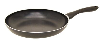 Starfrit Simplicity Series 33020 Fry Pan, 10 in Dia, Aluminum Pan, Black Pan, Ergonomic Handle