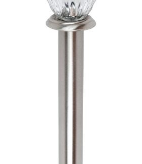 Boston Harbor 26091 Solar Stake Light w/WTR GLS LENS, NI-Mh Battery, AA Battery, 1-Lamp, Stainless Steel