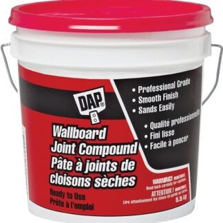 DAP 30070 Joint Compound, Paste, Musty, Off-White/White, 5.5 kg Tub, 8 to 24 hr Drying Sells in Quantity of 2