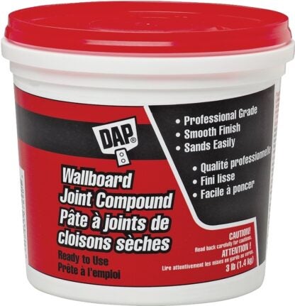 DAP 30120 Joint Compound, Paste, Gray, 1.5 kg Tub