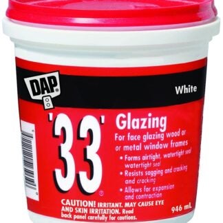 DAP 71112 Glazing Compound, Paste, White, 946 mL Tube