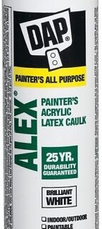 DAP ALEX 73630 Painter's Caulk, White, 40 to 100 deg F, 300 mL Cartridge