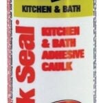 DAP KWIK SEAL 71018 Kitchen and Bath Adhesive Caulk, White, 36 hr Curing, 4.4 to 37 deg C, 300 mL Cartridge