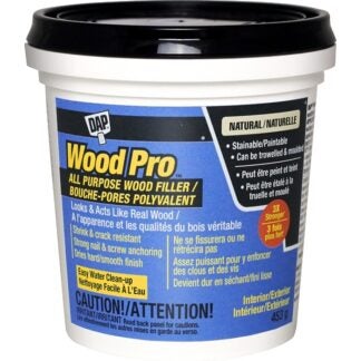 DAP WOODPRO 74283 Wood Filler, Paste, Musty, Natural, 453 g