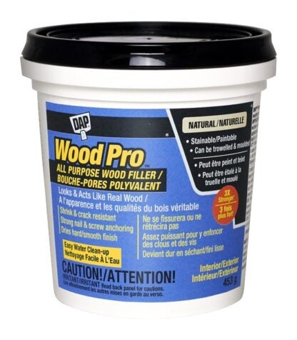 DAP WOODPRO 74283 Wood Filler, Paste, Musty, Natural, 453 g