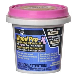 DAP WOODPRO-X 74285 Woodfiller with DryDex Dry Time Indicator, Paste, Musty, Natural, 156 g