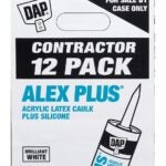 DAP 7079874275 Latex Caulk Sealant, White, 4.4 to 37 deg C, 300 mL, Cartridge