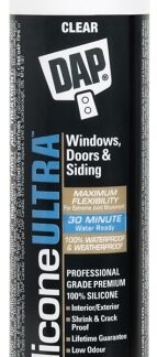 DAP 7079873392 Ultra Sealant, Clear, 24 hr Curing, -37 to 48 deg C, 300 mL Cartridge