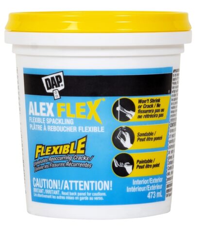 DAP ALEX FLEX 7079874870 Flexible Spackling, Off-White/White, 16 oz Tub