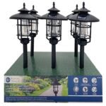 Boston Harbor 26074 Solar Stake Light w/LED Filament, NI-Mh Battery, AA Battery, 1-Lamp, Black, Battery Included: Yes Sells in Quantity of 6