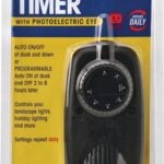 Woods 2001 Mechanical Timer, 8.3 A, 120 V, 1 W, 24 hr Time Setting, Black