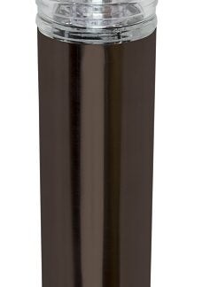 Boston Harbor 26090 Solar Bollard Light, NI-Mh Battery, AA Battery, 2-Lamp, Metal and Glass Fixture, Bronze