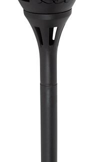 Boston Harbor 26076 Solar TIKI Torch, NI-Mh Battery, AA Battery, 32-Lamp, Plastic Fixture, Black Sells in Quantity of 12