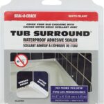 RCR Seal-A-Crack SC20011 Tub Surround, 1-1/2 in Dia, 11 ft L, White