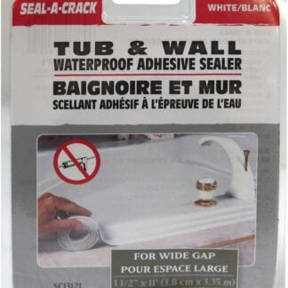 RCR Seal-A-Crack SC13121 Adhesive Sealer Strip, White