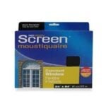 RCR Easy Screen SG2484B Moustiquaire Screen, 84 in L, 24 in W, Fiberglass, Black