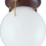 Boston Harbor F30153375 Ceiling Light Fixture, 0.5 A, 120 V, 60 W, 1-Lamp, A19 or CFL Lamp, Metal Fixture