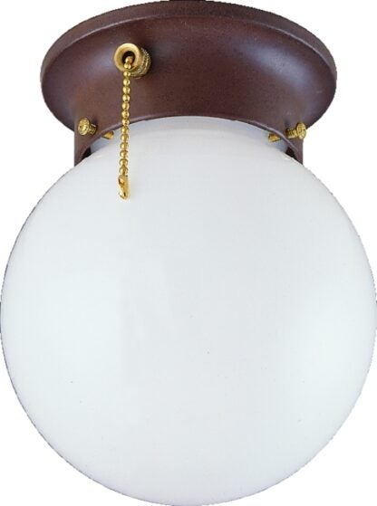 Boston Harbor F30153375 Ceiling Light Fixture, 0.5 A, 120 V, 60 W, 1-Lamp, A19 or CFL Lamp, Metal Fixture