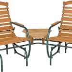 Seasonal Trends CG-43Z Glider Fin, 75-1/4 in W, 35-1/2 in D, 36-3/4 in H, 250 lb Seating, Bronze Frame