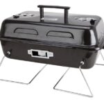 Omaha YS1082 Portable Charcoal Grill, 2-Grate, 168 sq-in Primary Cooking Surface, Black, Steel Body