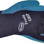 BOSS Frosty GRIP 8439L Protective Gloves, L, Knit Wrist Cuff, Acrylic Glove, Blue