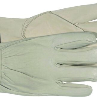 BOSS 4068J Driver Gloves, XL, Keystone Thumb, Open, Shirred Elastic Back Cuff, Leather, Natural