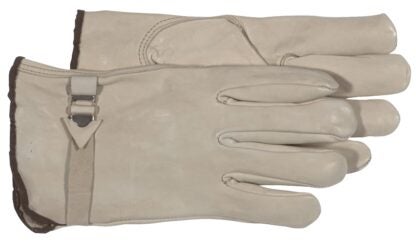 BOSS 4070L Driver Gloves, L, Keystone Thumb, Open Cuff, Cowhide Leather, Tan