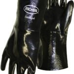 Boss 951L Protective Gloves, L, Cotton Lining, Neoprene, Black