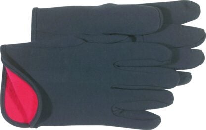 BOSS 4027 L Protective Gloves, L, Straight Thumb, Knit Wrist Cuff, Cotton/Polyester, Brown/Red