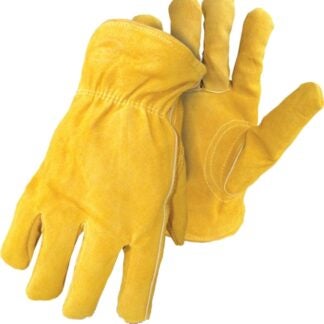 BOSS THERM 7186L Insulated Driver Gloves, L, Keystone Thumb, Elastic Cuff, Yellow