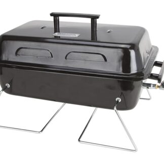 Omaha YL1081 Portable Gas Grill, 1-Grate, 168 sq-in Primary Cooking Surface, Black, Steel Body