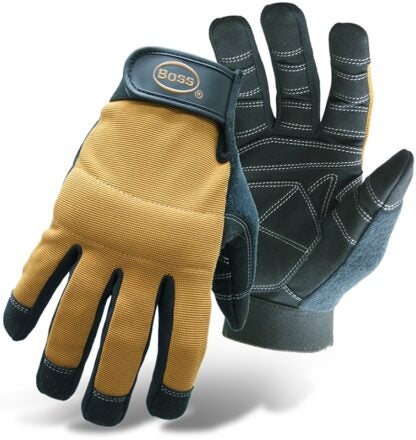 GLOVE MECHANIC SYN LEATHER L