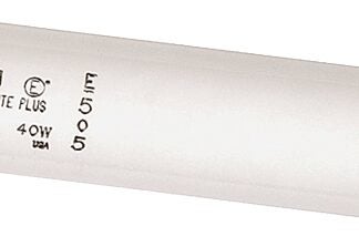 Sylvania 24755 Fluorescent Bulb, 40 W, T12 Lamp, Medium Lamp Base, 2200 Lumens, 5000 K Color Temp Sells in Quantity of 15