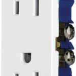 Eaton Wiring Devices 1107W Duplex Receptacle, 2 -Pole, 15 A, 125 V, Back, Side Wiring, NEMA: 5-15R, White