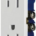 Eaton Wiring Devices 1107W-JP-C Duplex Receptacle, 2 -Pole, 15 A, 125 V, Back, Side Wiring, NEMA: 5-15R, White