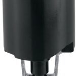 Eaton 1198-SP Bottom Turn Knob Lamp Holder, 250 V, 660 W, Porcelain Housing Material, Black