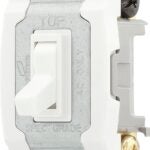 Eaton Wiring Devices 1242-7W-BOX Toggle Switch, White, 15 A, 120 V, 1.31 in L x 0.88 in W x 3.28 in H Dimension