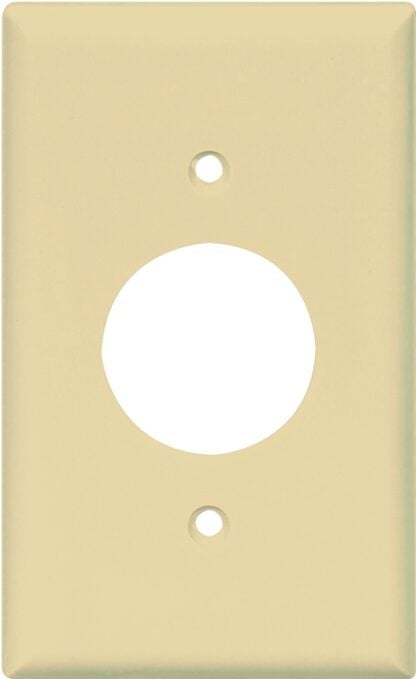 Eaton Wiring Devices 2131V-BOX Single Receptacle Wallplate, 4-1/2 in L, 2-3/4 in W, 1 -Gang, Thermoset, Ivory Sells in Quantity of 25