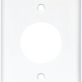 Eaton Wiring Devices 2131W-BOX Single Receptacle Wallplate, 4-1/2 in L, 2-3/4 in W, 1 -Gang, Thermoset, White