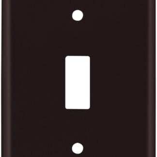 Eaton Wiring Devices 2134B-BOX Wallplate, 4-1/2 in L, 2-3/4 in W, 1 -Gang, Thermoset, Brown, High-Gloss Sells in Quantity of 25