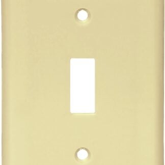 Eaton Wiring Devices 2134V-BOX Wallplate, 4-1/2 in L, 2-3/4 in W, 1 -Gang, Thermoset, Ivory, High-Gloss Sells in Quantity of 25