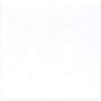 Arrow Hart 2139W-BOX Wallplate, 4-1/2 in L, 4-9/16 in W, 2-Gang, Thermoset, White, High-Gloss Sells in Quantity of 10