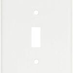 Eaton 2144W-BOX Wallplate, 5-1/4 in L, 3-1/2 in W, 1-Gang, Thermoset, White Sells in Quantity of 10