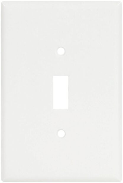 Eaton 2144W-BOX Wallplate, 5-1/4 in L, 3-1/2 in W, 1-Gang, Thermoset, White Sells in Quantity of 10