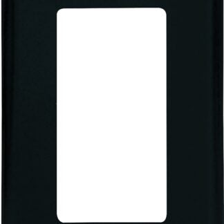 Eaton 2151BK-BOX Wallplate, 4-1/2 in L, 2-3/4 in W, 1-Gang, Thermoset, Black, High-Gloss Sells in Quantity of 25