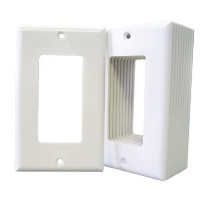 Eaton 2151W-JP Wallplate, 4-1/2 in L, 2-3/4 in W, 1-Gang, Thermoset, White, High-Gloss