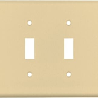 Eaton Wiring Devices 2154V-BOX Wallplate, 4-1/2 in L, 8.19 in W, 4 -Gang, Thermoset, Ivory, High-Gloss